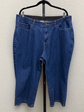 Catherines Women’s Plus Dark Blue Straight Leg Jeans